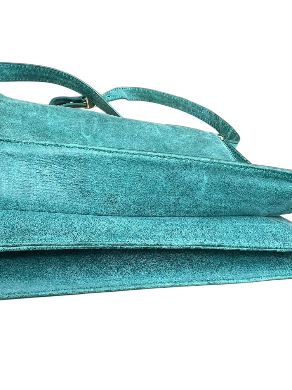 Botkier Valentina green leather fold over shoulder or crossbody bag - Picture 7 of 16